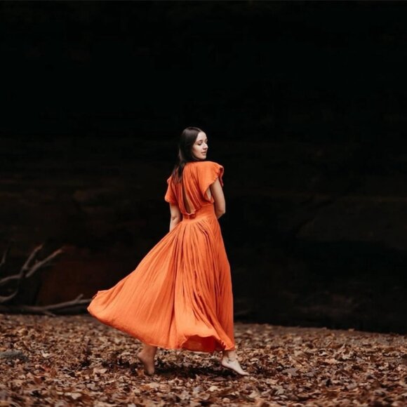 Monaco Maxi Dress x Revolve | Gauze Burnt Orange Jen's Pirate Booty - Picture 2 of 5